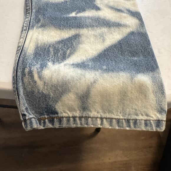 Levi's 505 Jeans Men’s 34x30 Regular Fit Straight Leg Blue Light Wash Denim - Picture 4 of 6